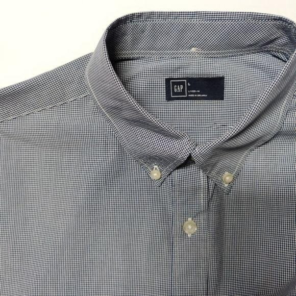 Gap Lived-In Men's Button Down Shirt Size Large - Picture 1 of 9